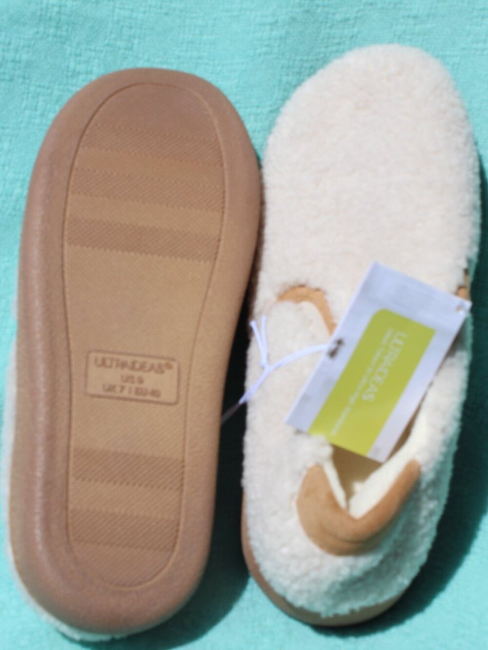 ULTRAIDEAS Indoor/Outdoor Loafer House Slippers with Memory Foam Size 9 Womens